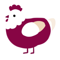 (unnamed), a maroon and cream chicken with a head pattern