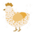 Aureus, a cream and honey chicken with a speckle pattern