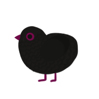 (unnamed), a sable and black chicken with a lace pattern