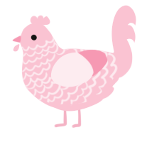 Briar Rose, a rose chicken with a lace pattern