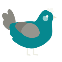 (unnamed), a teal and ash chicken