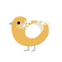 salted butter, a honey and white chicken with a neck-speckle pattern