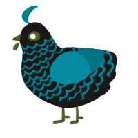 (unnamed), a sable and sea chicken with a lace pattern