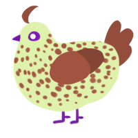 (unnamed), a apple and russet chicken with a speckle pattern