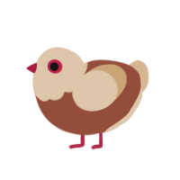 (unnamed), a russet and beige chicken with a head pattern