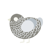 (unnamed), a ash and mist chicken with a lace pattern