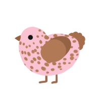 Choco Strawberry, a rose and brown chicken with a speckle pattern