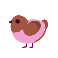 (unnamed), a pink and russet chicken with a head pattern