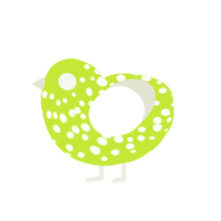 (unnamed), a lime and white chicken with a speckle pattern