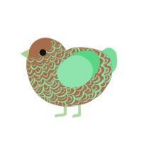 (unnamed), a brown and spring chicken with a double-lace pattern