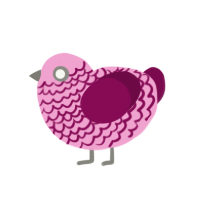 (unnamed), a pink and wine chicken with a lace pattern