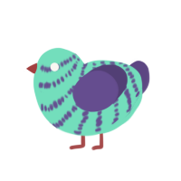 (unnamed), a mint and overcast chicken with a bar pattern