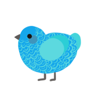 (unnamed), a sky and aqua chicken with a double-lace pattern