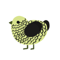 Mint Chocolate Chip, a lemon and sable chicken with a lace pattern