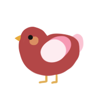 (unnamed), a red and rose chicken