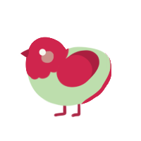 (unnamed), a gluppy and crimson chicken with a head pattern