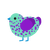 HARBRINGER OF DOOM, a mint and violet chicken with a speckle pattern