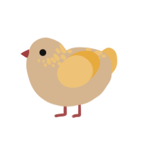 (unnamed), a beige and honey chicken with a neck-speckle pattern