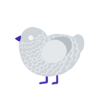 (unnamed), a mist chicken with a lace pattern