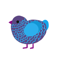 Oddly Familiar, a overcast and sky chicken with a lace pattern