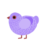 (unnamed), a lilac chicken with a lace pattern