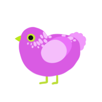 (unnamed), a orchid and lavender chicken with a neck-speckle pattern