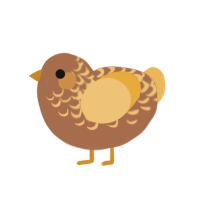 (unnamed), a brown and honey chicken with a half-lace pattern