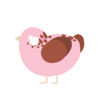 (unnamed), a rose and russet chicken with a neck-speckle pattern