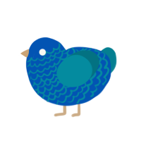 (unnamed), a ultramarine and sea chicken with a lace pattern