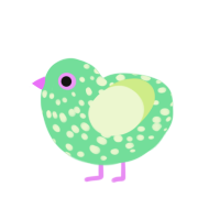 (unnamed), a spring and apple chicken with a speckle pattern