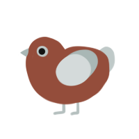 sad creature, a russet and silver chicken