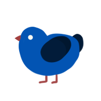 Butterfly Pea, a ultramarine and tumblr chicken