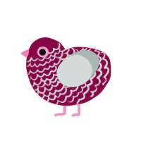 (unnamed), a maroon and silver chicken with a lace pattern