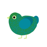 (unnamed), a viridian and sea chicken with a double-lace pattern