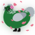 petrichor, a viridian and mist chicken with a neck-speckle pattern