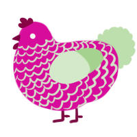 Why are u pink, a fuchsia and gluppy chicken with a lace pattern