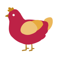 (unnamed), a crimson and honey chicken