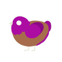 (unnamed), a brown and plum chicken with a head pattern