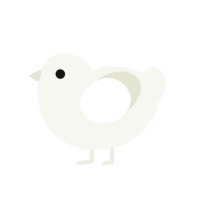 Passenger, a white chicken