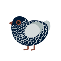 BilBerry, a tumblr and silver chicken with a lace pattern