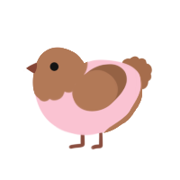 Allan, a rose and brown chicken with a head pattern