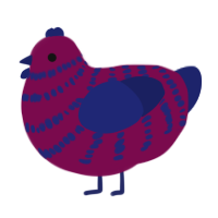 (unnamed), a wine and navy chicken with a bar pattern