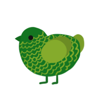 leaf, a leaf chicken with a lace pattern