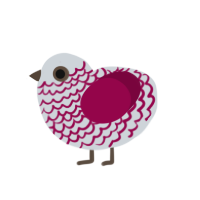 (unnamed), a mist and maroon chicken with a lace pattern