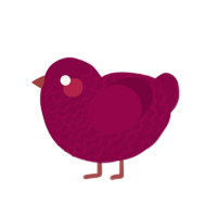 (unnamed), a maroon chicken with a lace pattern