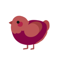 (unnamed), a maroon and red chicken with a head pattern