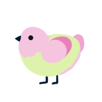 (unnamed), a apple and pink chicken with a head pattern