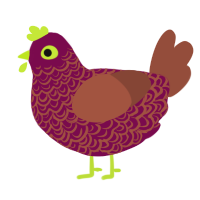 Bergamot, a wine and russet chicken with a double-lace pattern