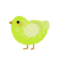 (unnamed), a lime and lemon chicken with a half-lace pattern