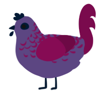 Snow Wave, a overcast and wine chicken with a half-lace pattern